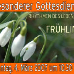 Mehr über den Artikel erfahren Rhythmen des Lebens (1): Frühling