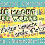 Mehr über den Artikel erfahren Die Macht der Worte