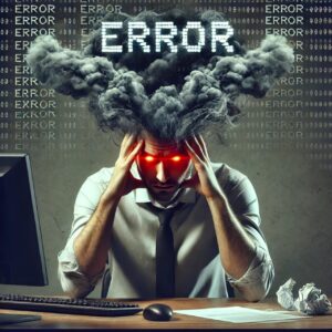 Rauchender Kopf - Burnout